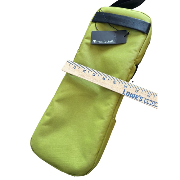 Men's Travis Matthew Crossbody Bag One Size Green Black - Picture 5 of 5